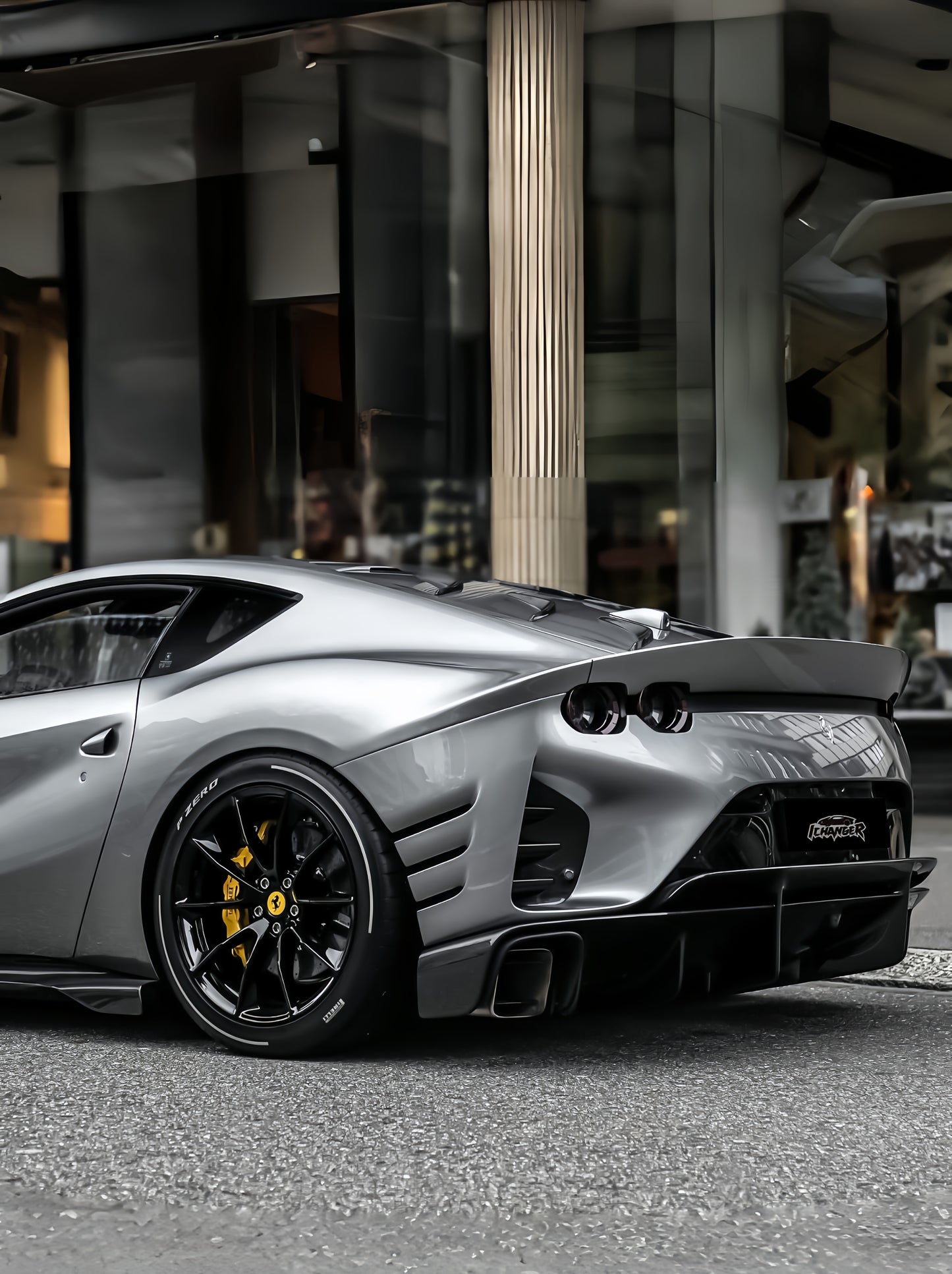 Night Car Wrapping Mask PPF Liquid Star Silver for Ferrari