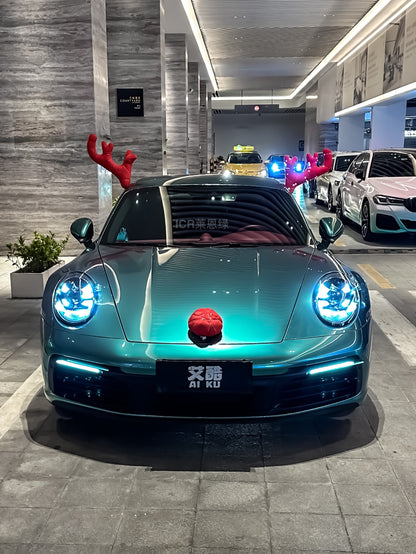 Vinyl Wrap Lane Green For Porsche