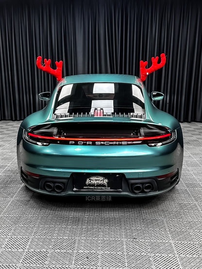 Vinyl Wrap Lane Green For Porsche