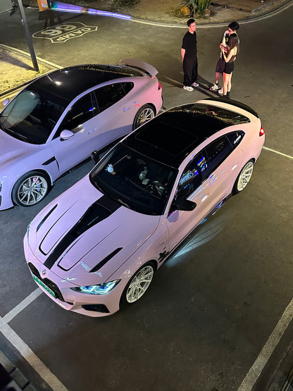 Wrapping a Car in Litchi Pink For BMW M4