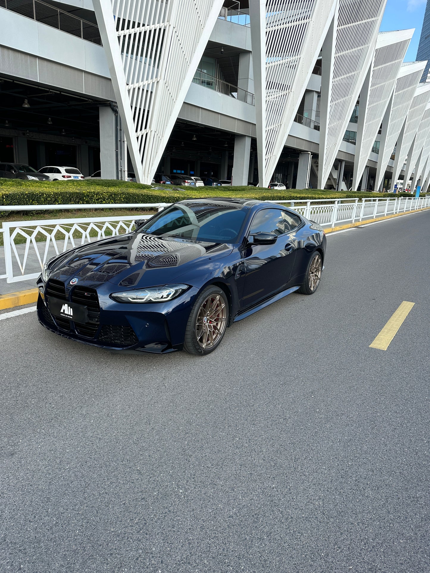 Wrapping Ichanger Danquan Stone Blue BMW in Los Angeles