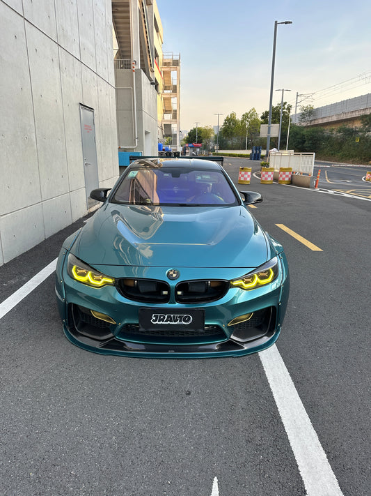 Vinyl Wrap In Los Angeles Lane Green For BMW F82