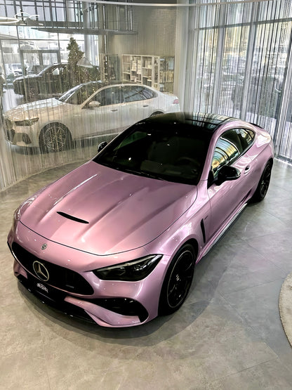 How Long Full Wrapping Car in Los Angeles PPF Water Pink for Mercedes Benz