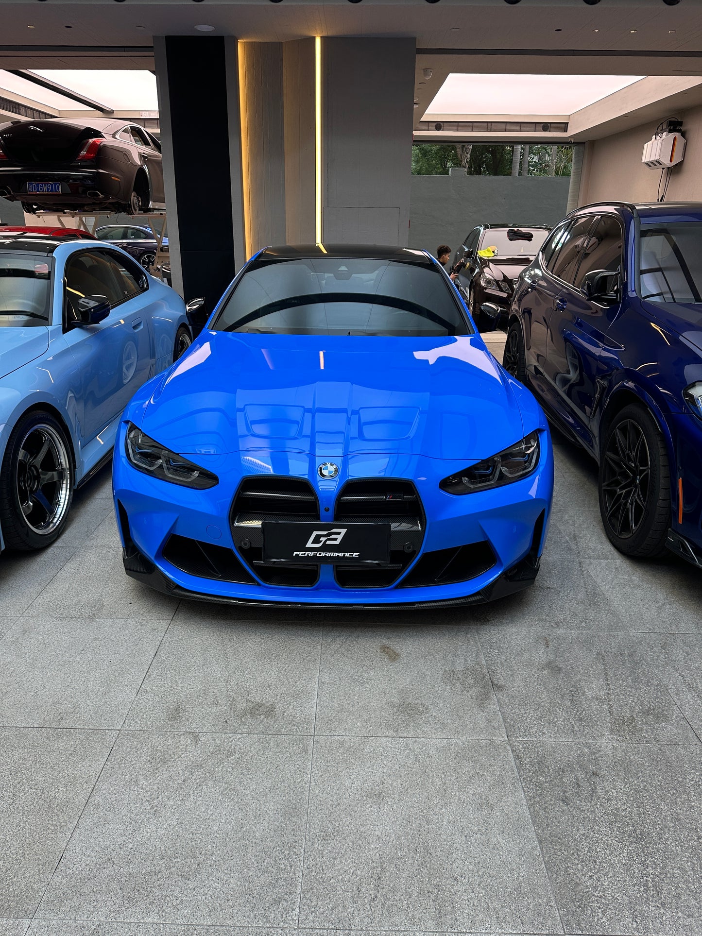 Premium Car Wrap Vinyl Film Shark Blue for BMW M4 G82