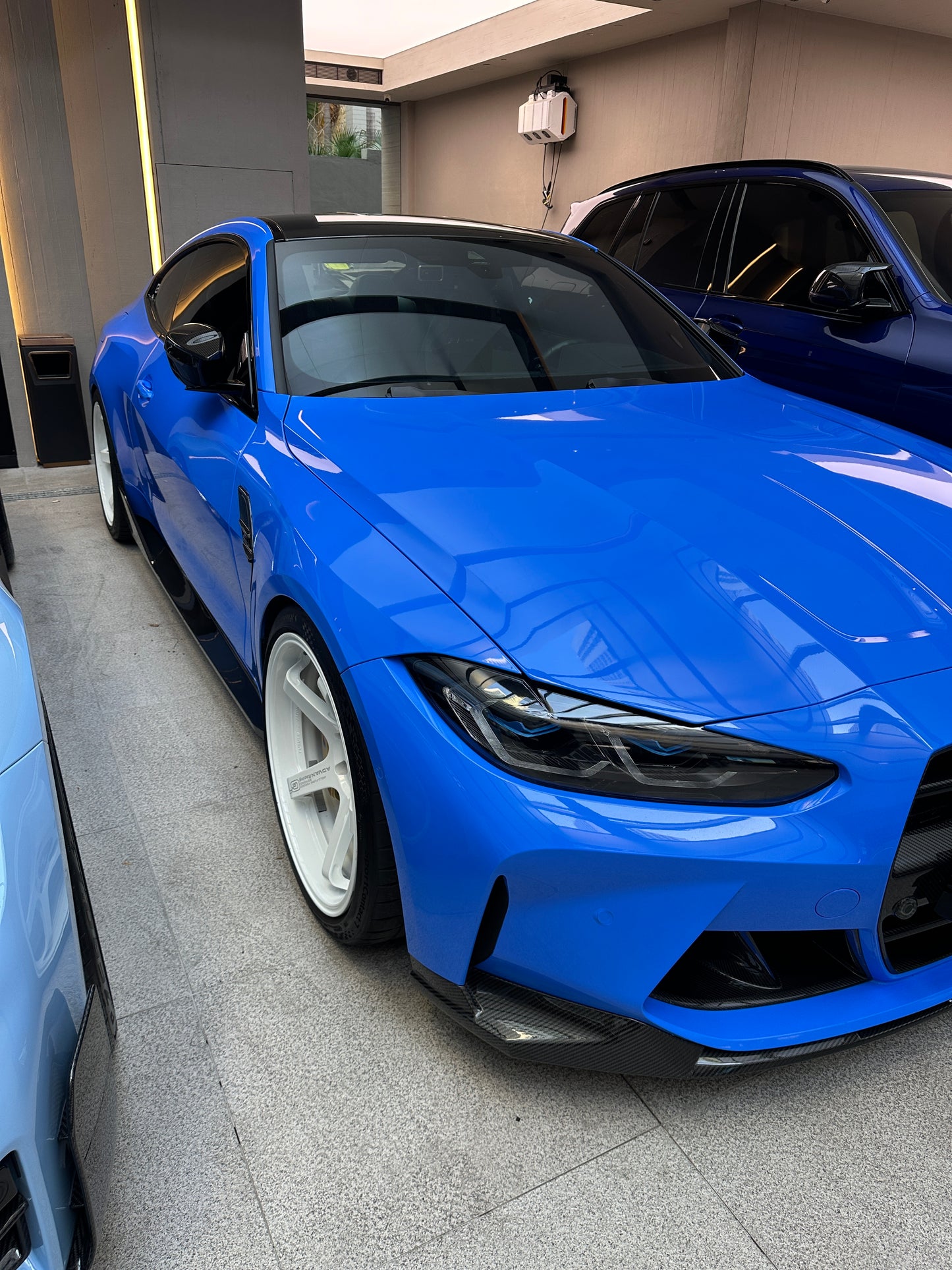 Premium Car Wrap Vinyl Film Shark Blue for BMW M4 G82
