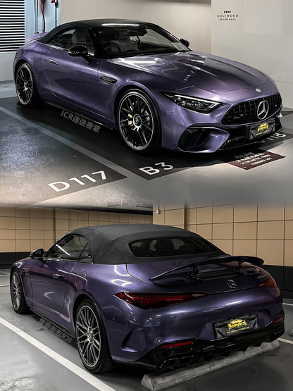 How much one Roll Vinyl Wrap Film in Los Angles Rosemary Purple for Mercedes Benz