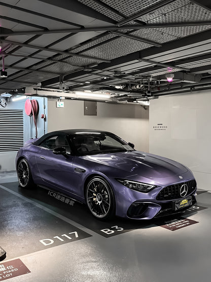 How much one Roll Vinyl Wrap Film in Los Angles Rosemary Purple for Mercedes Benz