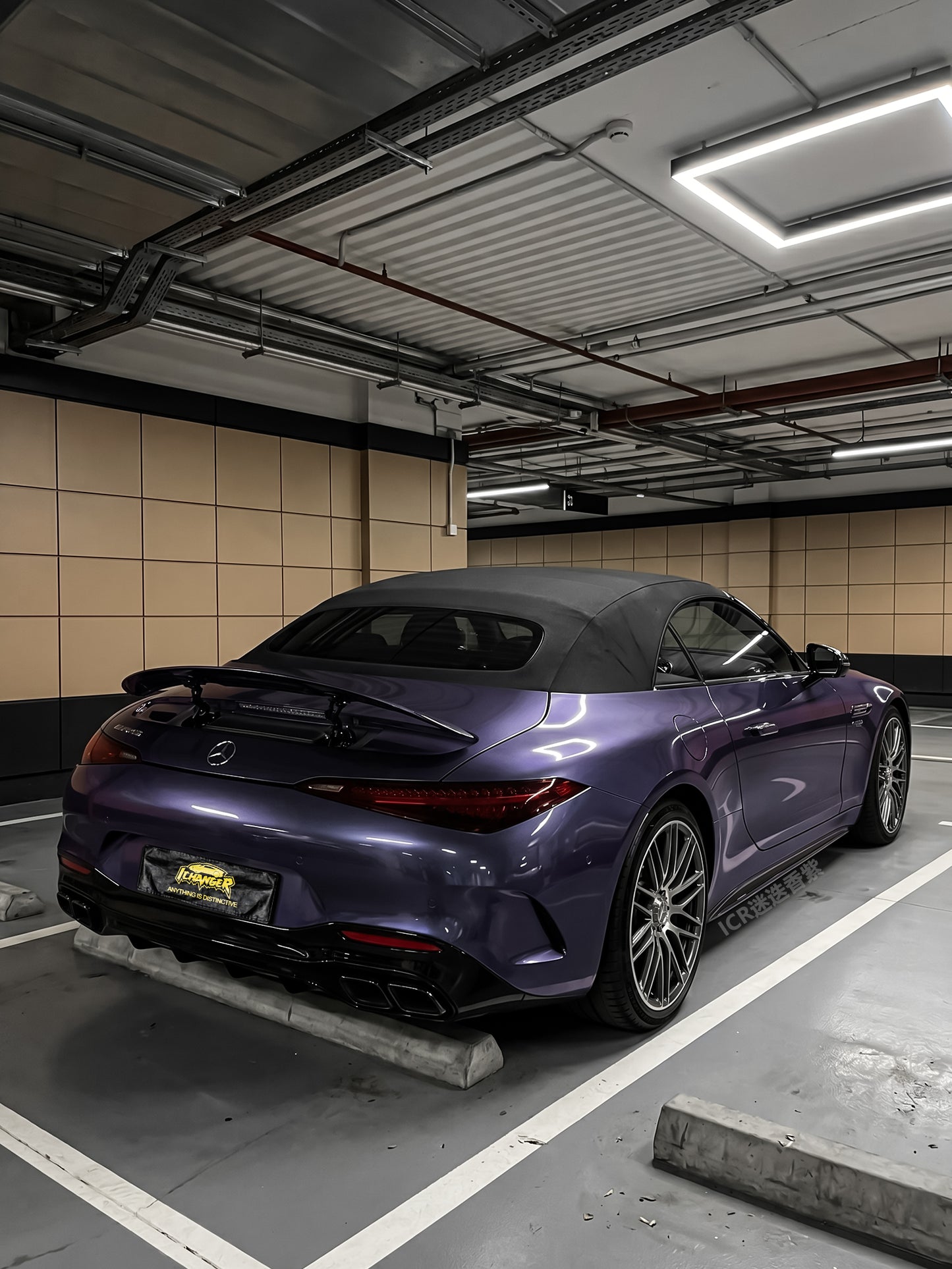 How much one Roll Vinyl Wrap Film in Los Angles Rosemary Purple for Mercedes Benz