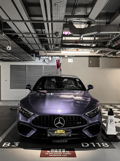 How much one Roll Vinyl Wrap Film in Los Angles Rosemary Purple for Mercedes Benz