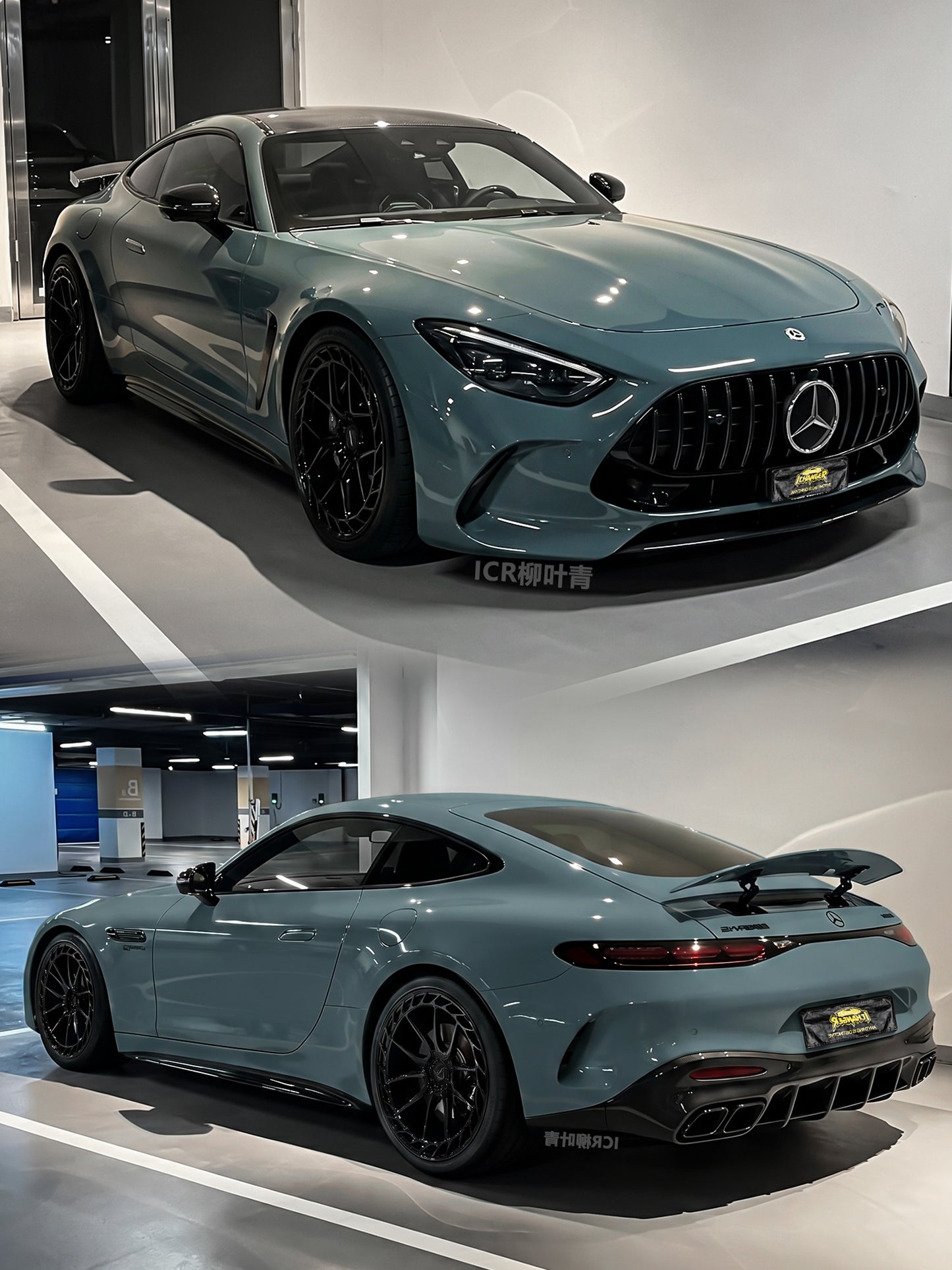 Car Wrapping Vinyl Near Me In Chicago Salix Grey for Mercedes Benz