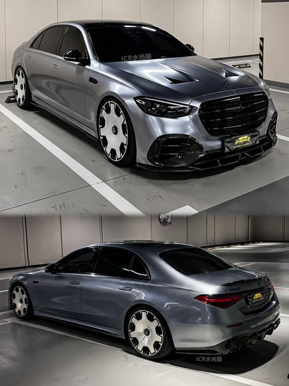 Premium Unique Car Color Vinyl Film Water Silver for Mercedes Benz AMG