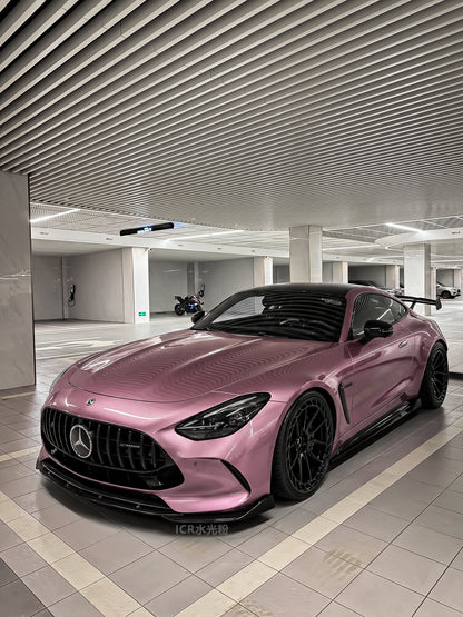 Full Roll Vinyl Wrap Water Pink for Mercedes Benz AMG