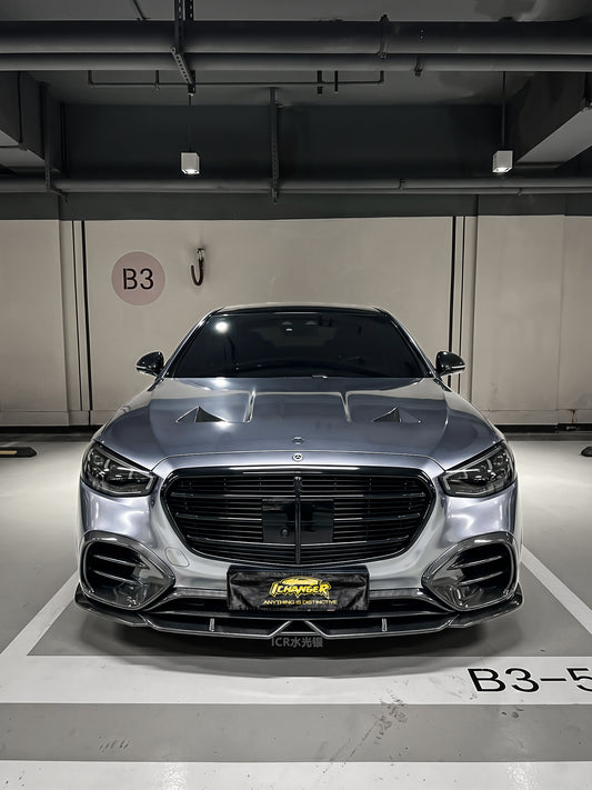 Premium Unique Car Color Vinyl Film Water Silver for Mercedes Benz AMG