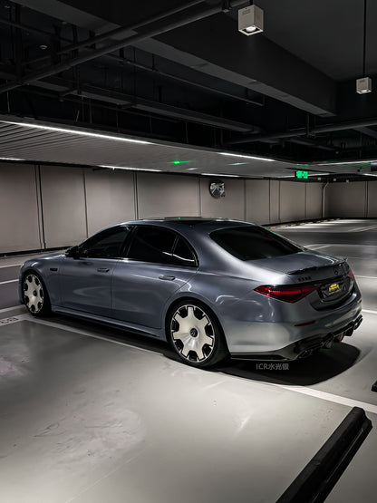 Premium Unique Car Color Vinyl Film Water Silver for Mercedes Benz AMG
