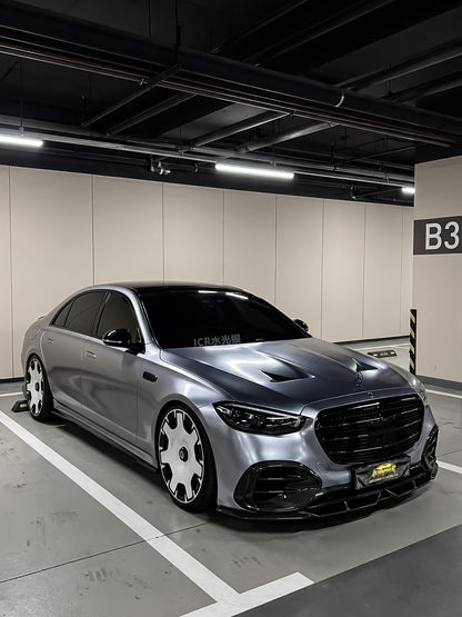 Premium Unique Car Color Vinyl Film Water Silver for Mercedes Benz AMG