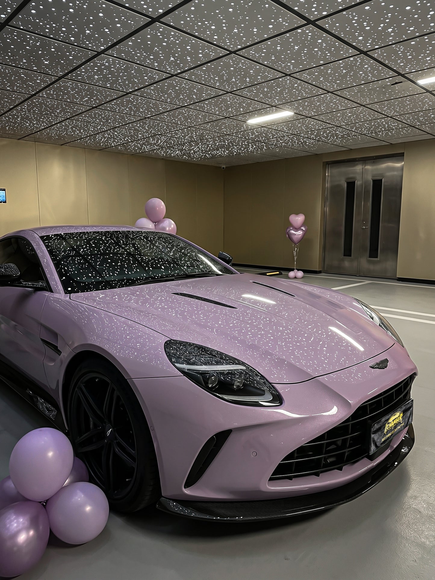 How Long Full Car Vinyl Wrapping in Germany Vola Purple for Aston Martin