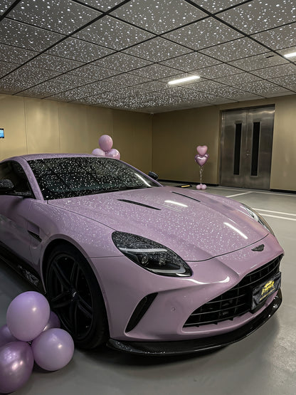 How Long Full Car Vinyl Wrapping in Germany Vola Purple for Aston Martin