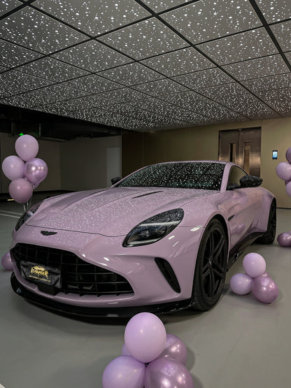 How Long Full Car Vinyl Wrapping in Germany Vola Purple for Aston Martin