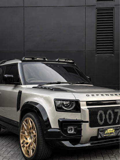 Where Can Wrapp Full Car in New York Super Paint Champagne Gold for Defender