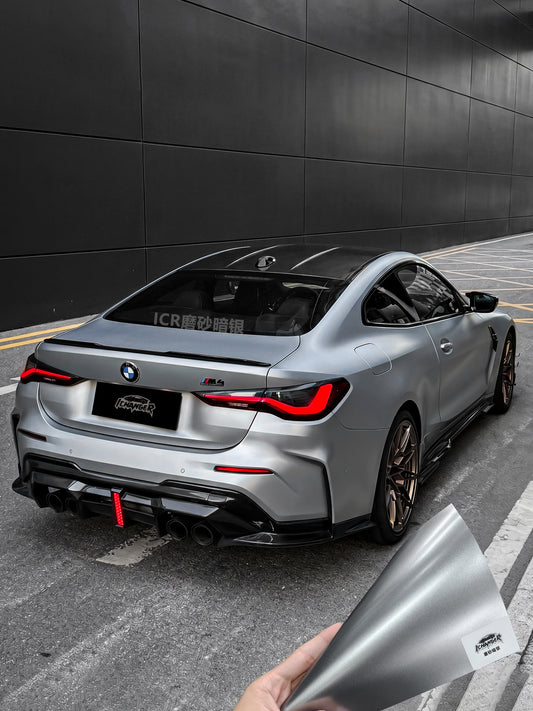 Where to Wrap Ichanger Vinyl Film in Canada Frosted Silver for BMW M4