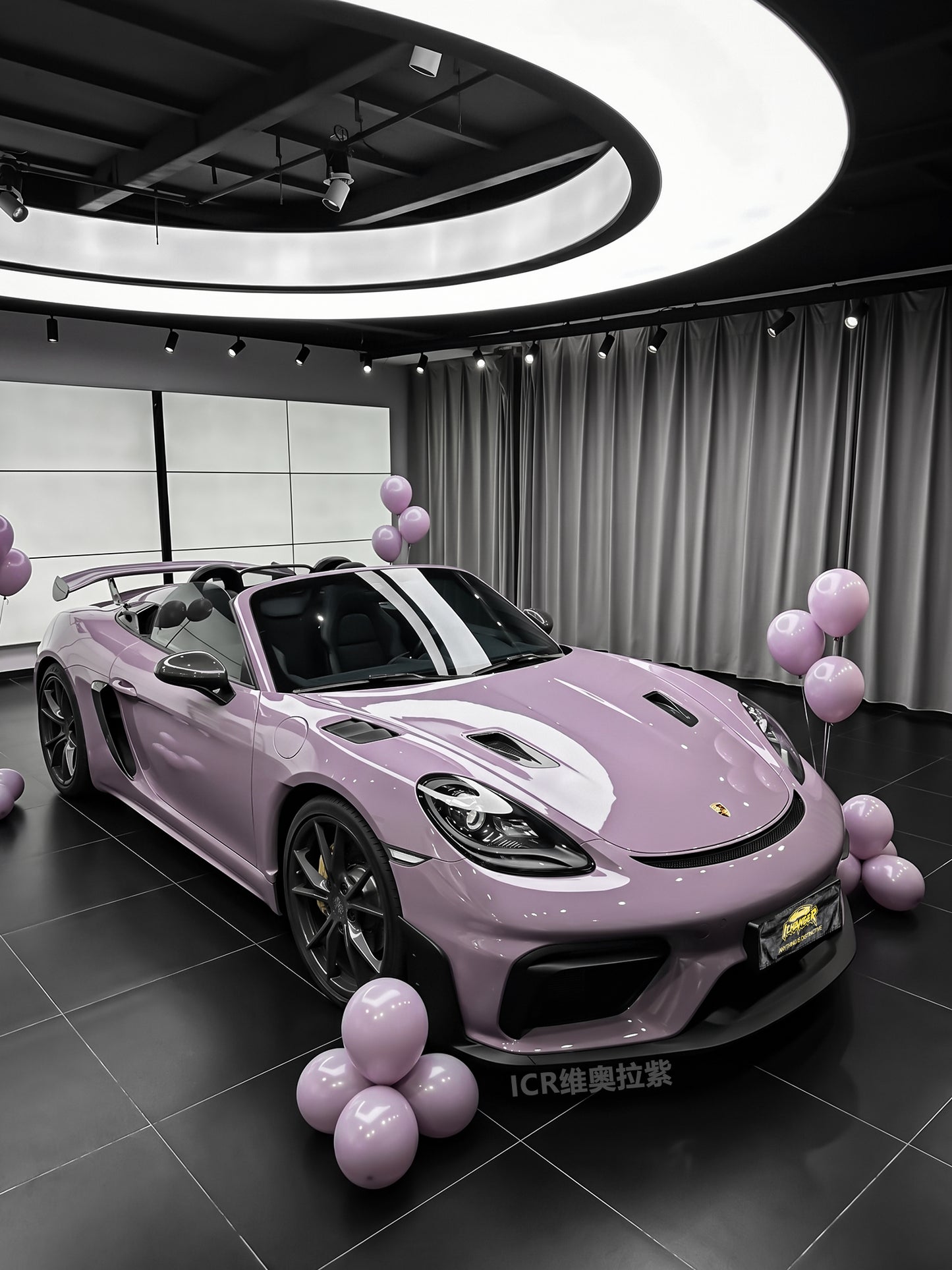 Where Can Wrap Ichanger Premium Vinyl Film in Illinois Vola Purple for Porsche 911