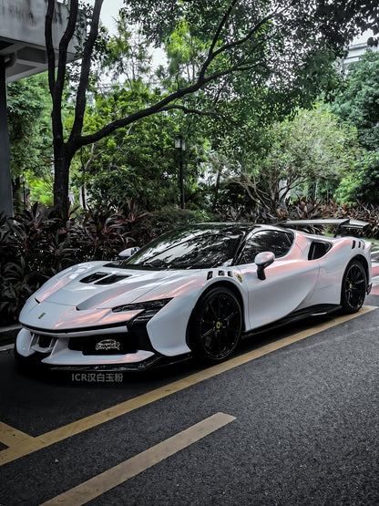 What is the Warranty Full Car Vinyl Wrapping Han Jade White Powder for Ferrari