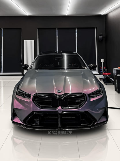 Full Vinyl Wrap in Alabama Cold Peach Flowing Sand Gray for BMW M5