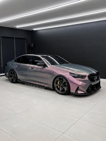 Full Vinyl Wrap in Alabama Cold Peach Flowing Sand Gray for BMW M5