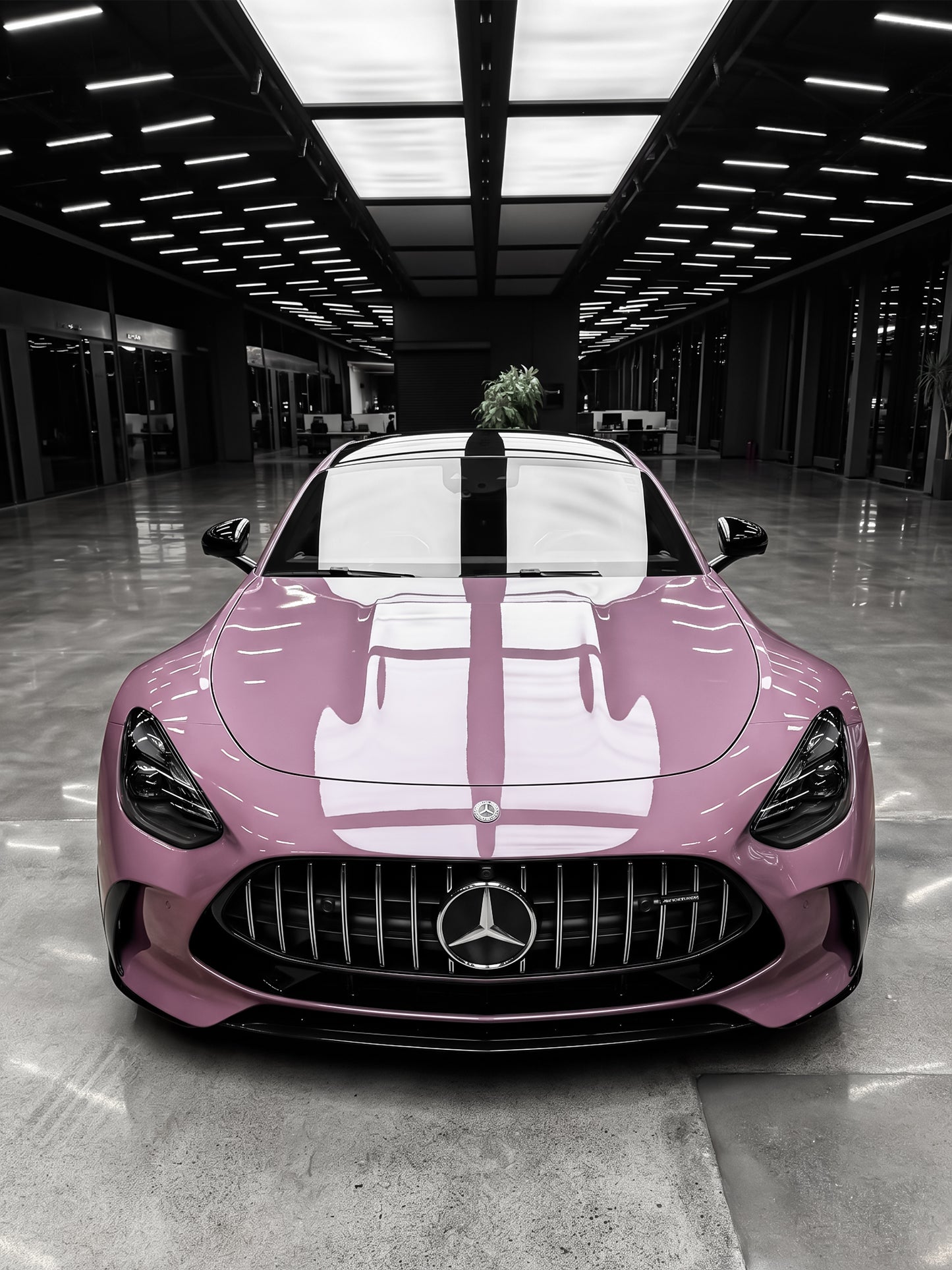 How Much Full Car Wrapping PPF Milk Pink for Mercedes Benz