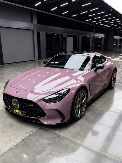 How Much Full Car Wrapping PPF Milk Pink for Mercedes Benz