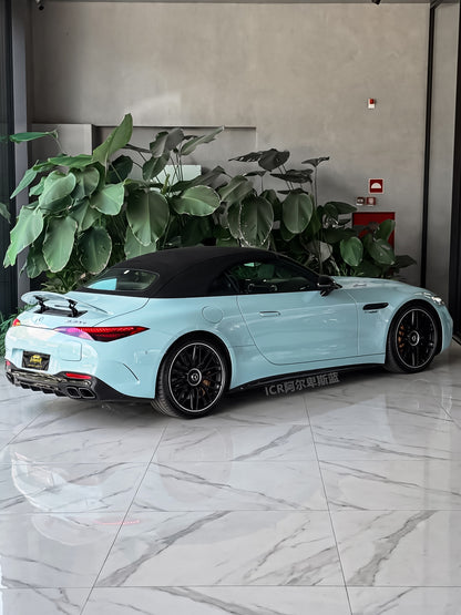 Full Car Wrapping for Tesla In Los Angeles PPF Alps Blue for Mercedes Benz