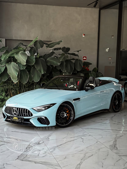 Full Car Wrapping for Tesla In Los Angeles PPF Alps Blue for Mercedes Benz