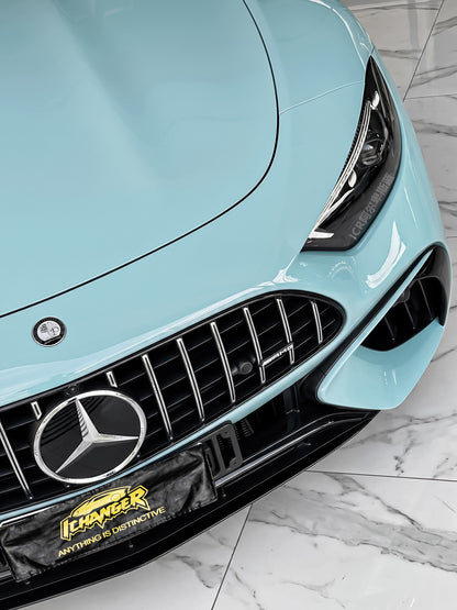 Full Car Wrapping for Tesla In Los Angeles PPF Alps Blue for Mercedes Benz