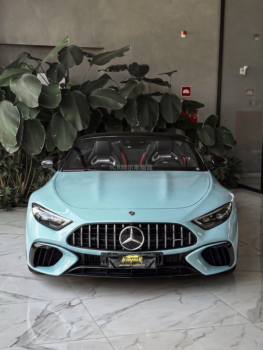 Full Car Wrapping for Tesla In Los Angeles PPF Alps Blue for Mercedes Benz