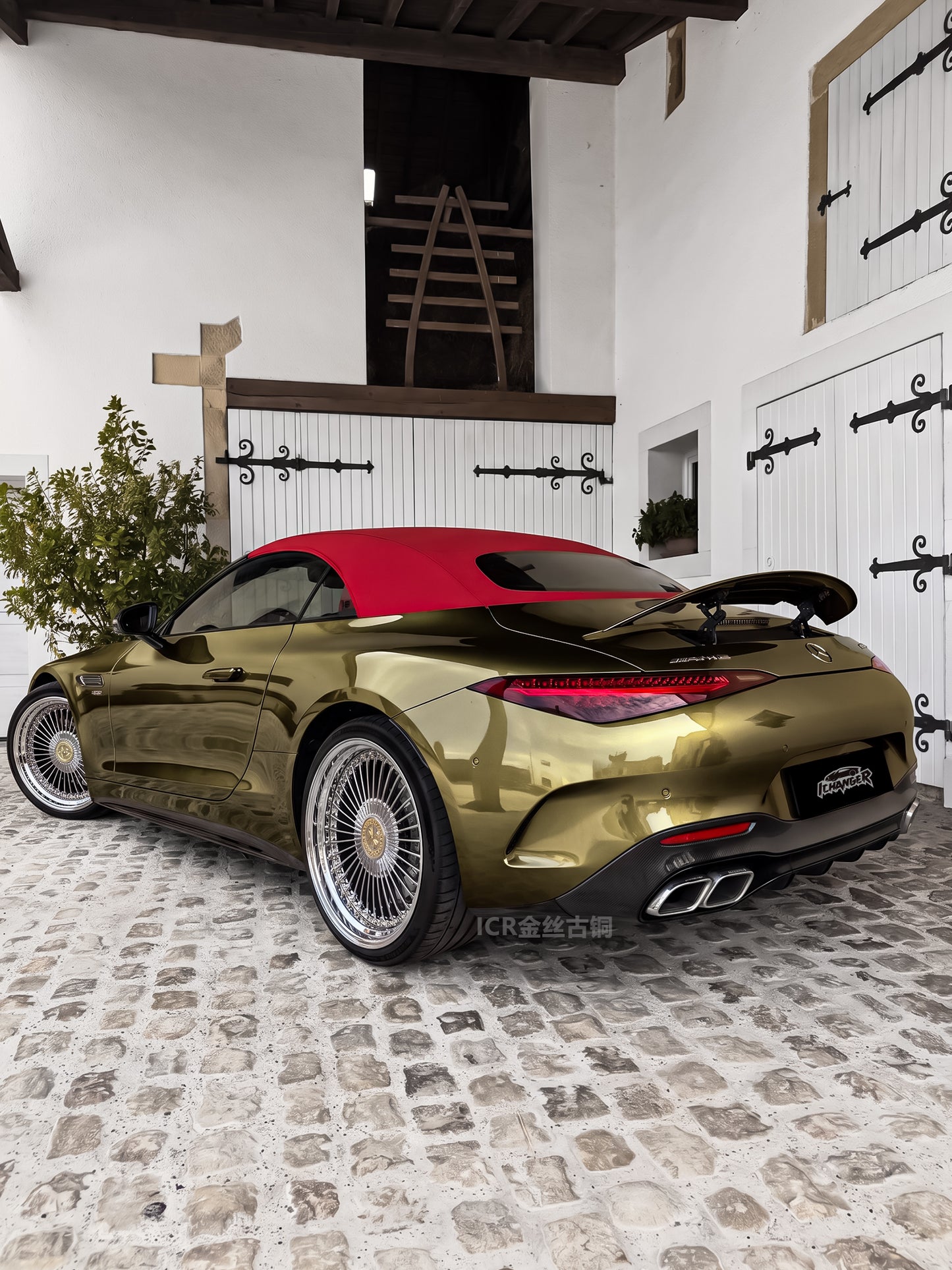 Where is the Wrap Shop in Los Angeles Golden Copper for Mercedes Benz AMG