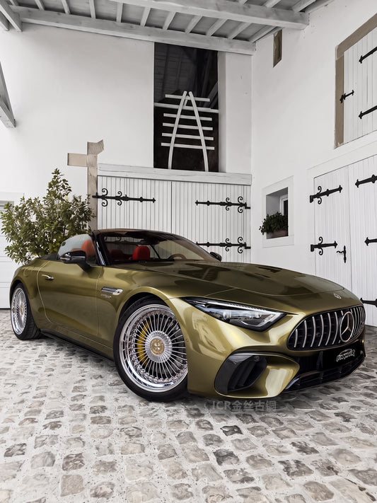 Where is the Wrap Shop in Los Angeles Golden Copper for Mercedes Benz AMG