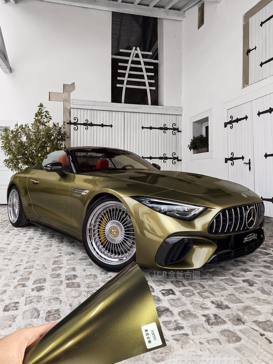 Where is the Wrap Shop in Los Angeles Golden Copper for Mercedes Benz AMG