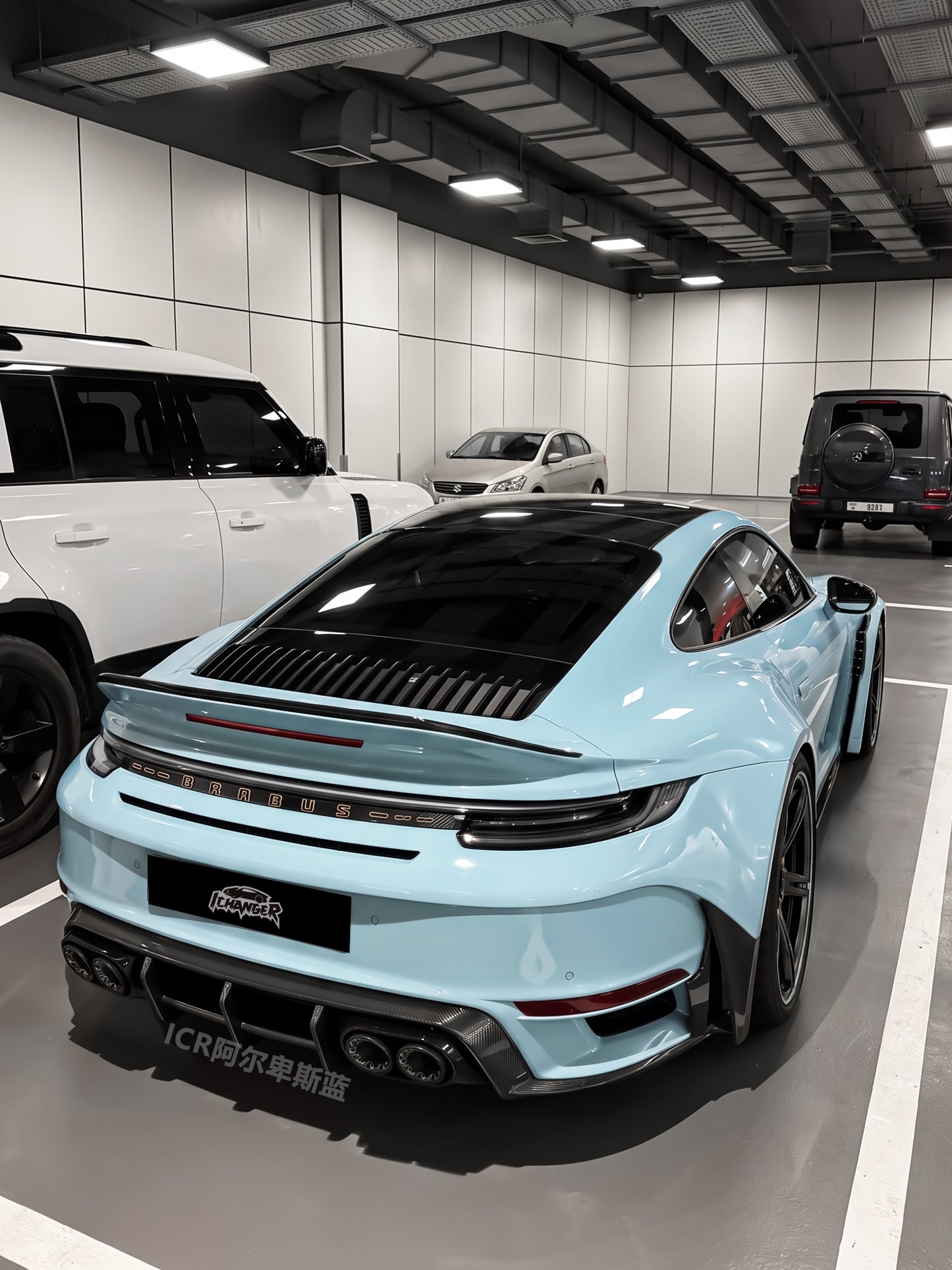 Premium Color Wrapping PPF Alps Blue for Porsche