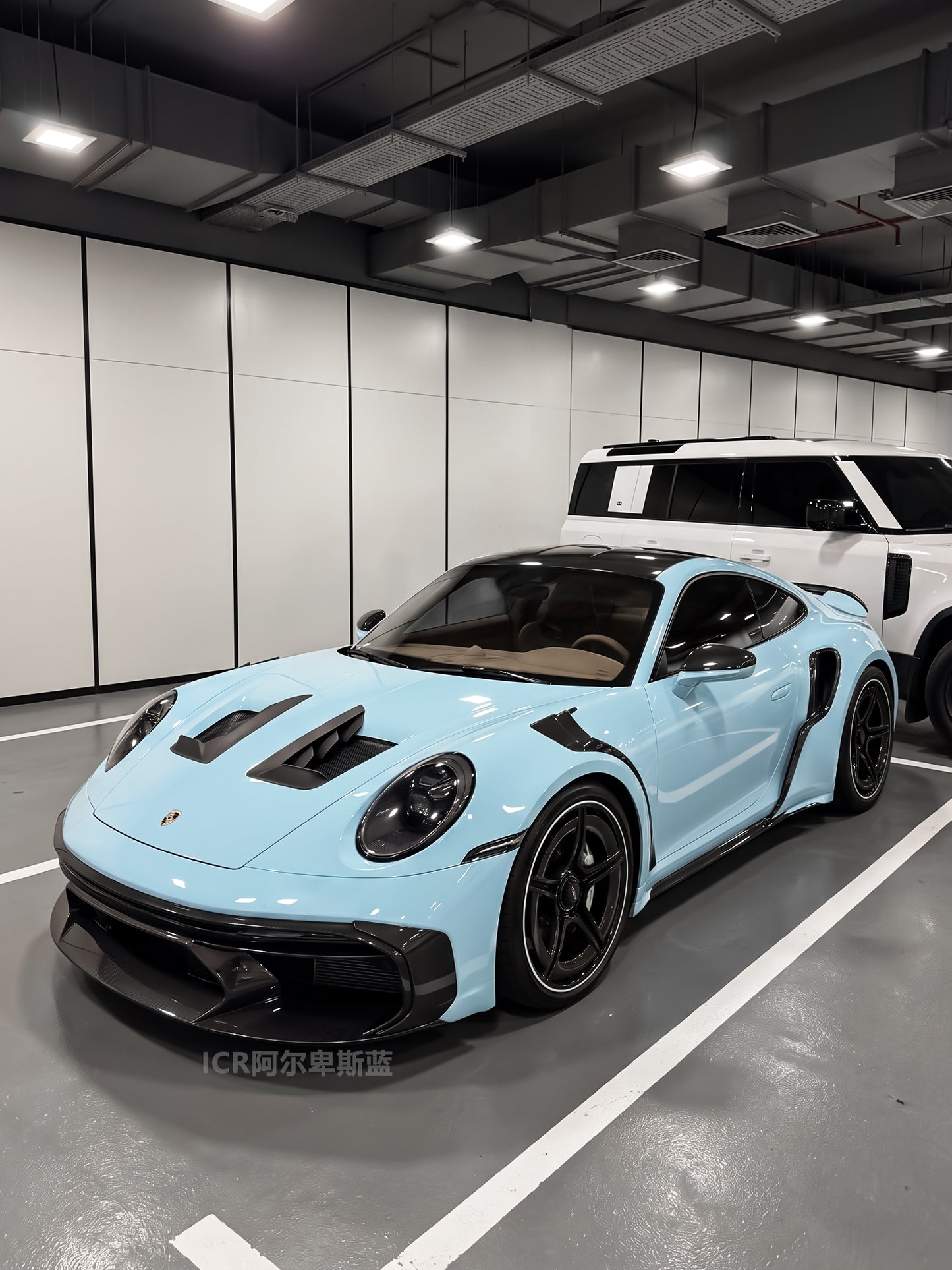 Premium Color Wrapping PPF Alps Blue for Porsche