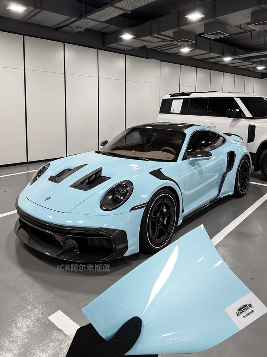Premium Color Wrapping PPF Alps Blue for Porsche