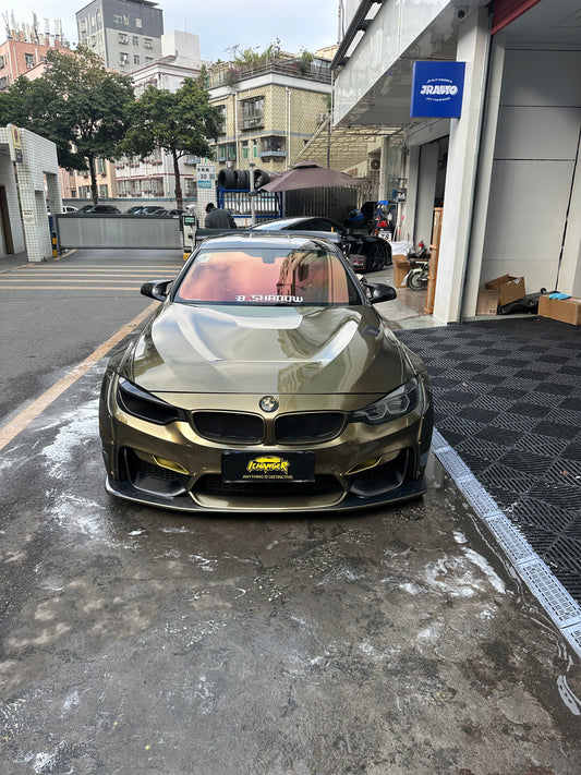 Car Vinyl Film Golden Copper for BMW M4 F82