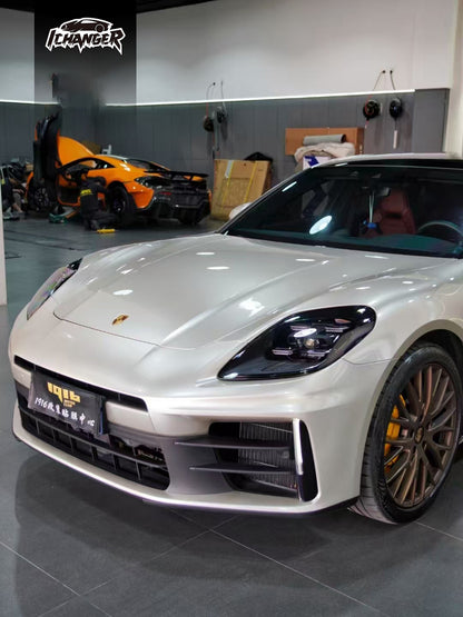 Vinyl Wrap Victor Silver For Porsche