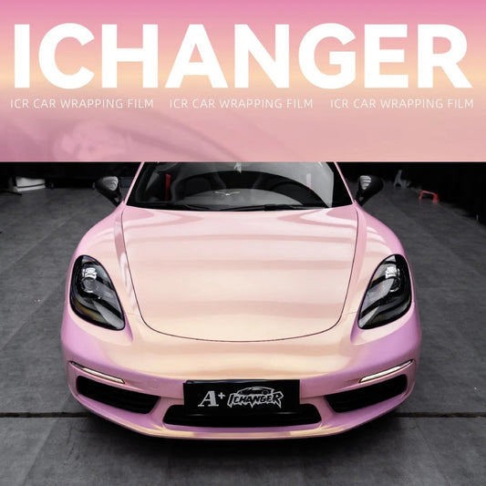 Vinyl Wrap Glasses Pink to Gold