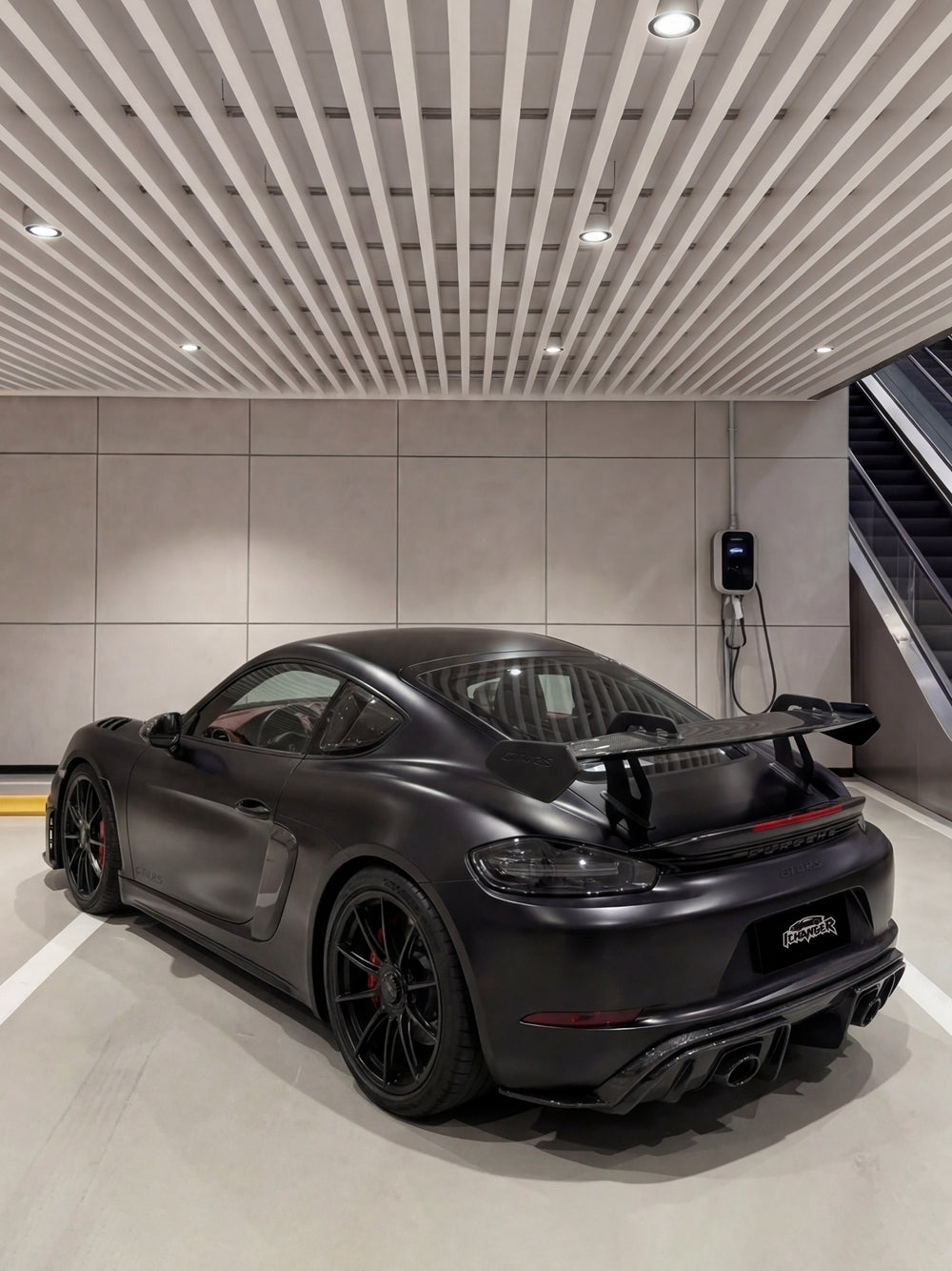 Vinyl Wrap Satni Metallic Black For Porsche