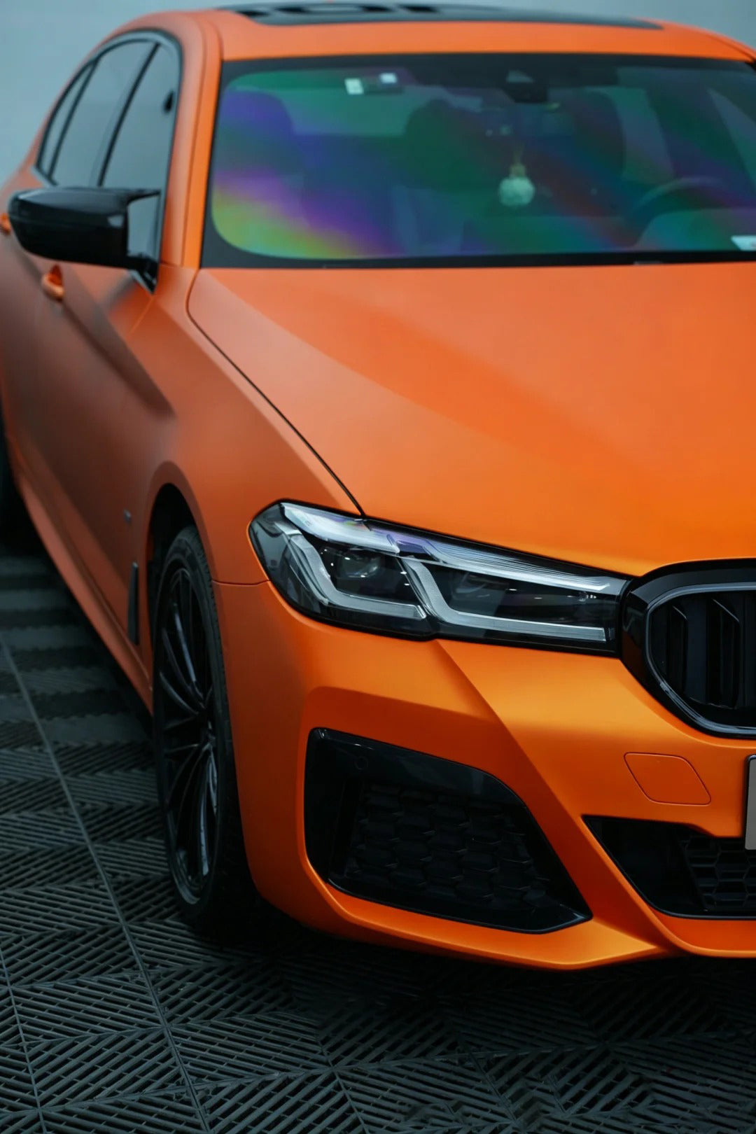 Where Can Wrap Full Car Wrapping PPF Matte Night Orange for BMW