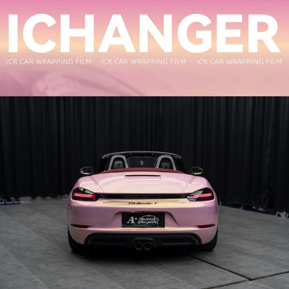 Vinyl Wrap Glasses Pink to Gold