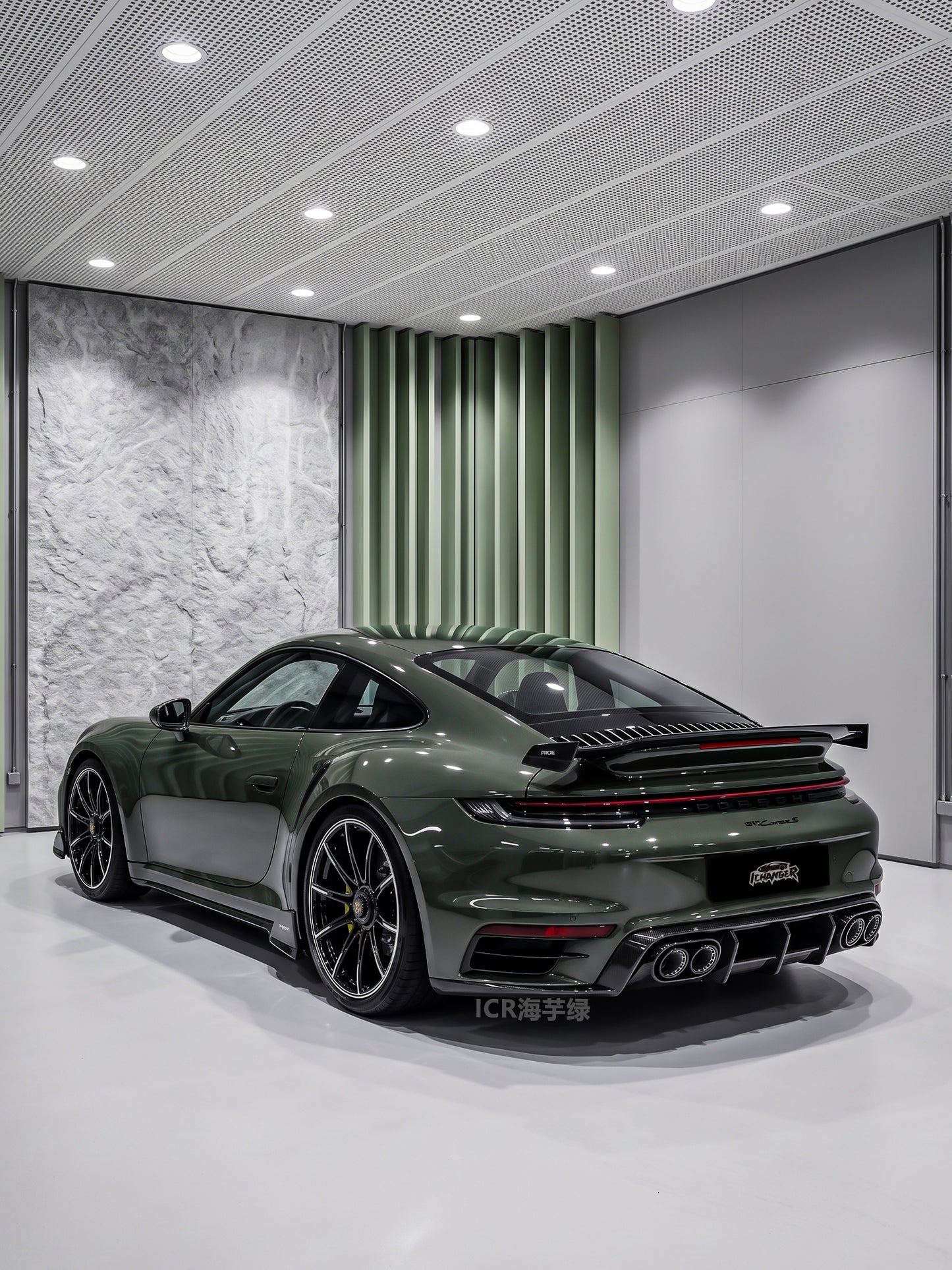 Wrapping Car Cost PPF Calla Lily Green for Porsche