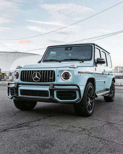 Full PPF Wrapping Car in Los Angeles PPF Alps Blue for Mercedes Benz G63