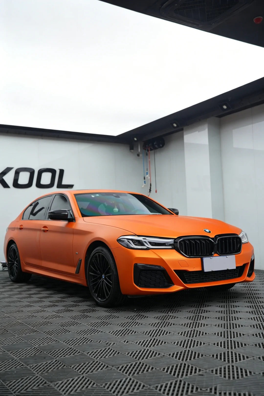 Where Can Wrap Full Car Wrapping PPF Matte Night Orange for BMW