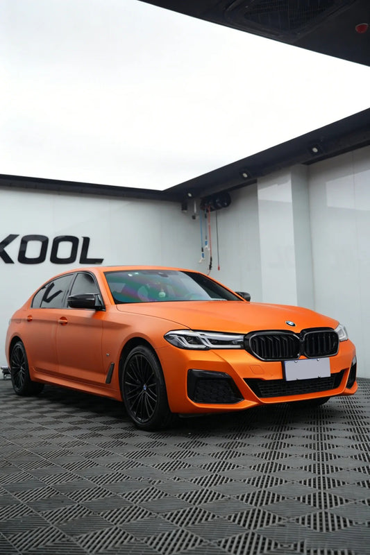 Where Can Wrap Full Car Wrapping PPF Matte Night Orange for BMW